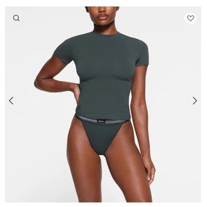 Skims - Cotton Jersey T Shirt - Green - Small (S/P)